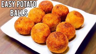 Easy Potato Balls Recipe  Fried Potato Balls  Quick amp Easy Snack Recipe  Potato Snack [upl. by Llerut]