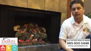 Real Fyre G52 Burner Gas Log Set Product Review [upl. by Oringas]