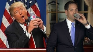 Trump mocks Rubios SOTU water incident [upl. by Orly]