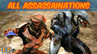 All Halo Reach Assassinations  Halo MCC [upl. by Airtemad467]