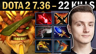 Bristleback Gameplay Miracle with 22 Kills and Abyssal  Dota 2 736 [upl. by Iilek153]