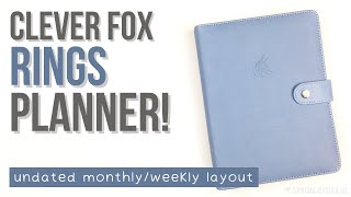 CLEVER FOX WEEKLY PLANNER BINDER  Customizable Rings Planner System [upl. by Daugherty683]