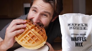 Waffle House Waffles with Official Mix and Recipe  Made at Home [upl. by Rehpoitsirhc507]