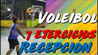 7 EJERCICIOS DE RECEPCIÓN EN VOLEIBOL [upl. by Reibaj]