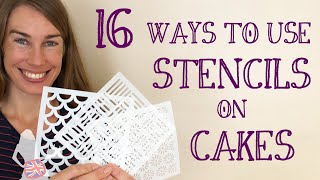 16 Ways To Use Stencils On Cakes [upl. by Ahsaten]