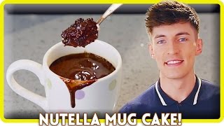 2 MINUTE NUTELLA MUG CAKE [upl. by Ken]