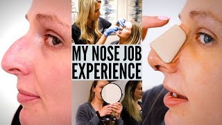 Nose Job Vlog  Surgery Day  Recovery amp Emotional Reveal [upl. by Sutniuq95]