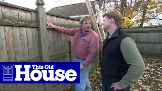 How to Replace a Rotted Fence Post  This Old House [upl. by Akinehc]