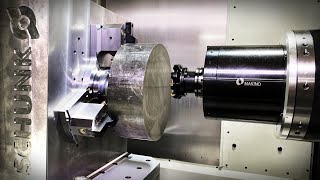 60 HP MAKINO Horizontal  Machining Titanium  1st CUT [upl. by Mosa]