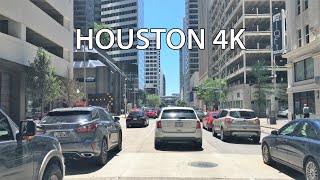 Houston 4K  Skyscraper Drive  Driving Downtown  Texas USA [upl. by Larner]