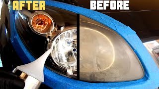 How To Restore Headlights PERMANENTLY  Headlight Atomizing Cup [upl. by Sillek]