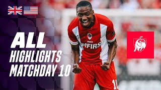 ALL HIGHLIGHTS MATCHDAY 10 ğŸ‘€âš½ Jupiler Pro League 2324 [upl. by Buehler]