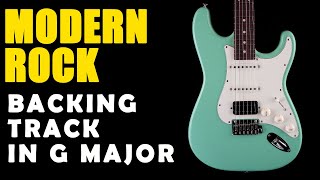 Modern Rock Backing Track in G Major  Easy Jam Tracks [upl. by Kathye86]