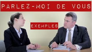 Parlez moi de vous entretien dembauche  exemple de présentation avec simulations [upl. by Lindsey108]