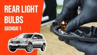 How to replace the rear light bulbs QASHQAI 💡 [upl. by Krein]