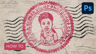 How to Create a Rubber Stamp Effect in Adobe Photoshop [upl. by Aicrag]