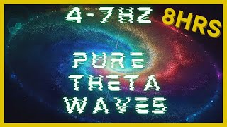 47hz PURE Theta Waves  432hz Base Frequency  Binaural Beats  CIA Hemi Sync  Astral Projection [upl. by Astiram]