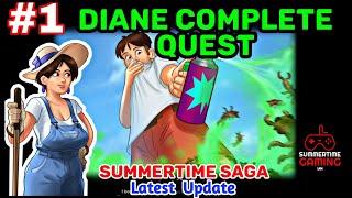 Gardening amp Milk Delivery  Diane Complete Quest  Summertime Saga 0201  Full Walkthrough 1 [upl. by Ynohtna]