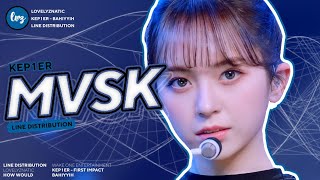 KEP1ER 케플러  MVSK  Center Distribution [upl. by Ahcsatan]