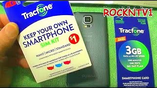 Tracfone ACTIVATION SIM KIT HowTo Setup BYOP Smartphone [upl. by Sheply]