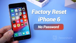 Factory Reset iPhone 6 without Password [upl. by Carolann]