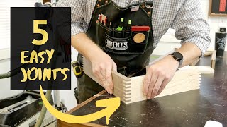 5 Woodworking Joints For Beginners [upl. by Belac876]