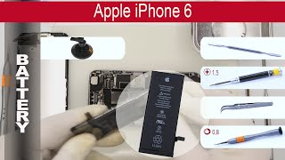 How to replace 🔋 battery 🍎 Apple iPhone 6 A1549 A1586 A1589 [upl. by Neenaj587]