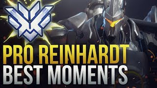 BEST PRO REINHARDT MOMENTS  Overwatch Montage [upl. by Akenehs]