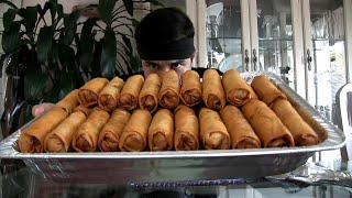 50 Egg Roll Challenge 10k Calories [upl. by Fasa]