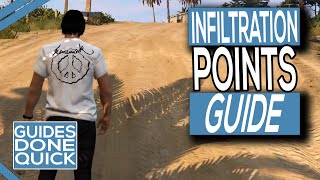 Infiltration Points In Cayo Perico Heist In GTA Online Guide [upl. by Umeh]