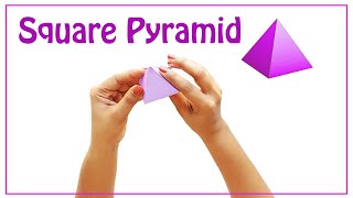 How to Make Square Pyramid 2 inches  just 3 minutes [upl. by Nylaj87]