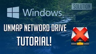 How to Unmap a Network Drive in Windows 1087  Tutorial [upl. by Dodd]