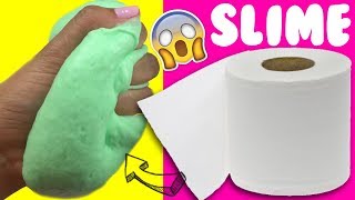 PROBANDO SLIME 💦 CON PAPEL DE BAÑO SIN PEGAMENTO [upl. by Aliac]