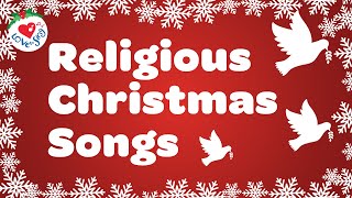 Top Religious Christmas Songs and Hymns Playlist with Lyrics ✝ 90 Minutes [upl. by Damien]