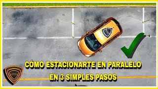 EXAMEN DE MANEJO A1 ¿CÓMO REALIZAR FÁCIL EL ESTACIONAMIENTO PARALELO EN 3 SIMPLES PASOS ADC [upl. by Alracal650]