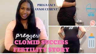 PREGNANT CLOMID SUCCESS  FERTILITY STORY [upl. by Deppy]