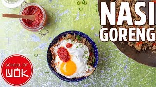 Delicious Indonesian Fried Rice  Nasi Goreng Recipe [upl. by Virnelli34]