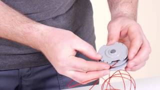 How to change the spool amp line on the Flymo Mini Trim Auto ST grass trimmer [upl. by Waers]