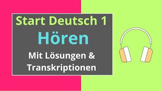 Hören A1 Start Deutsch 1  German Listening Exam A1 [upl. by Aehtrod]