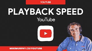 YouTube How To Change Playback Speed [upl. by Conners]