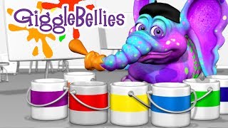 Colors Of The Rainbow  Learning Songs  GiggleBellies [upl. by Brindle559]