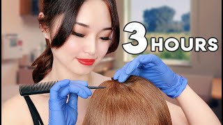 ASMR Sleep Recovery  3 Hours of Hair Treatments [upl. by Llewol]