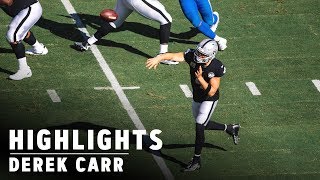 Derek Carr Highlights Best Plays from Week 9 vs Lions  Raiders [upl. by Ameerahs542]