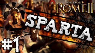 Total War Rome II Sparta Campaign 1  Spear and Shield [upl. by Hulbert474]