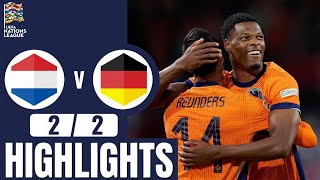 Netherlands vs Germany  22  Highlights  Nations League 202425 [upl. by Niko]