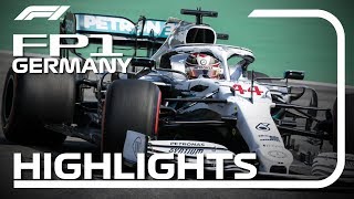 2019 German Grand Prix FP1 Highlights [upl. by Hguh751]