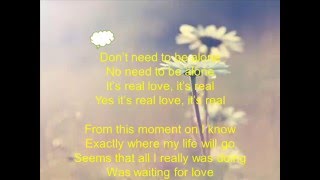 The Beatles – Real Love lyrics [upl. by Krasner]