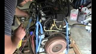 Isuzu diesel engine motor 4JA1 25L bench test [upl. by Tamarah527]