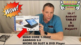 Sylvania 10 1 Quad Core TabletPortable DVD Player  Review [upl. by Latsyrhc]