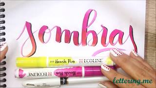 Curso de lettering  Lección 4 Sombras ✅ [upl. by Aliel547]